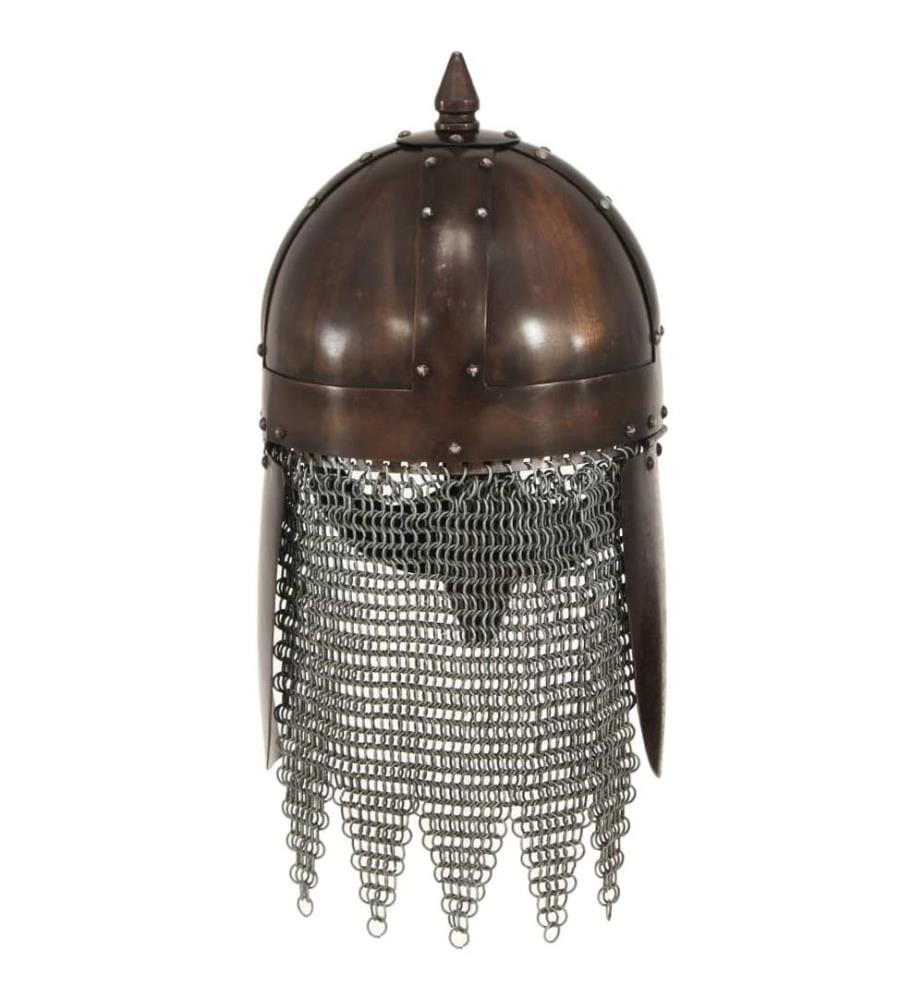 Wikinger-Krieger-Helm Antik Replik für LARP Kupfern Stahl