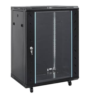 15HE Netzwerkschrank mit Schwenkfüssen 19" IP20 60x45x86 cm