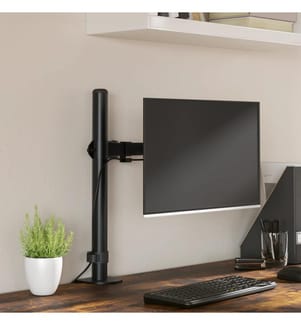 Monitorhalterung Schwarz Stahl VESA 75/100 mm