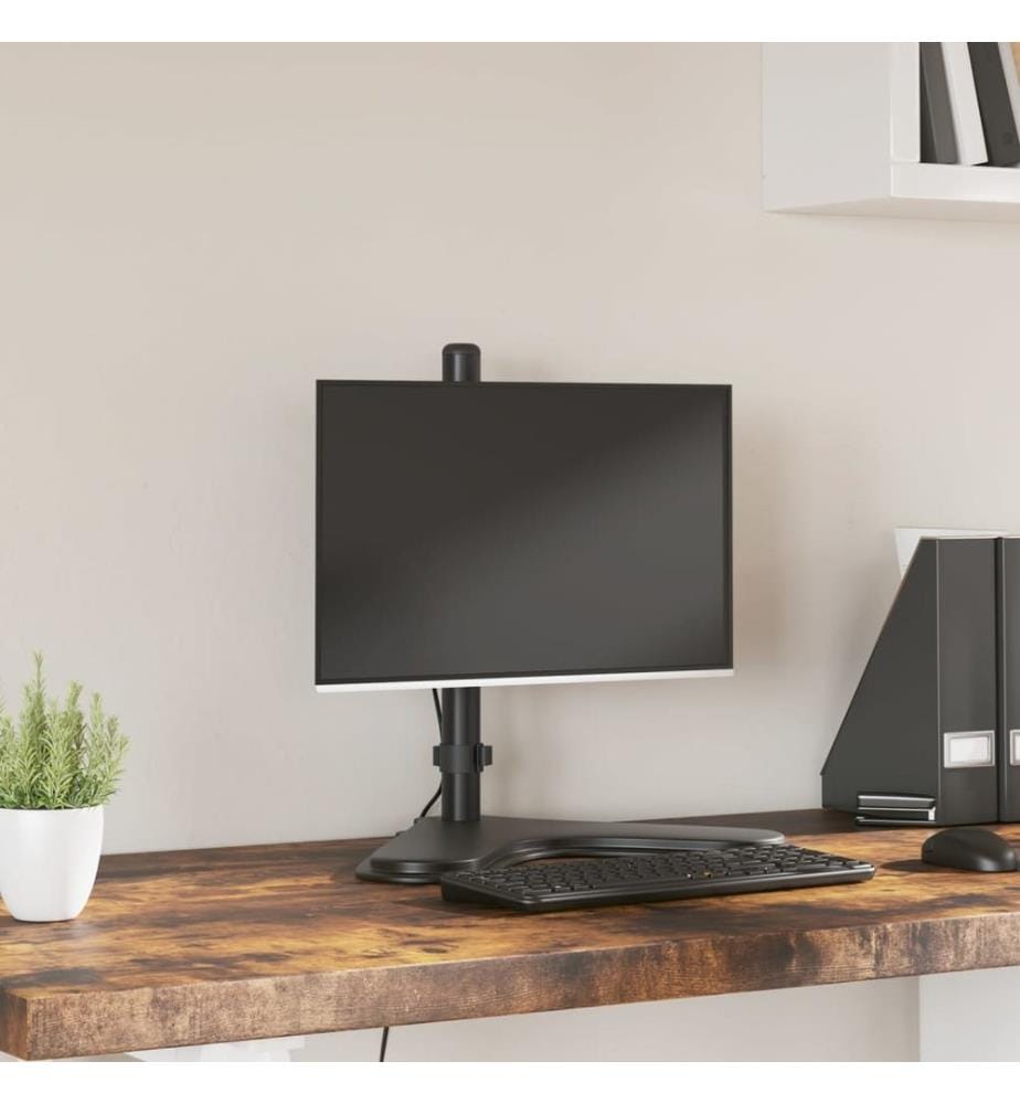 Support de moniteur noir acier VESA 75/100 mm