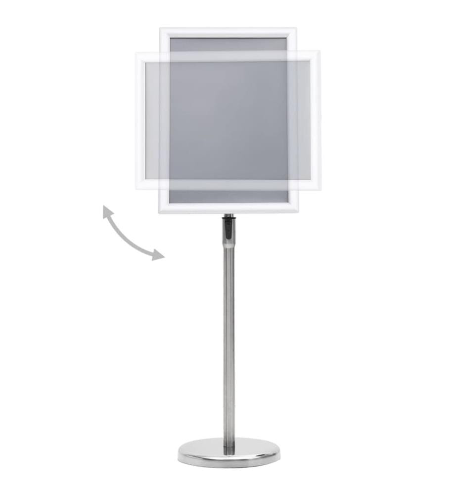 A3-Plakatständer Silbern Aluminiumlegierung