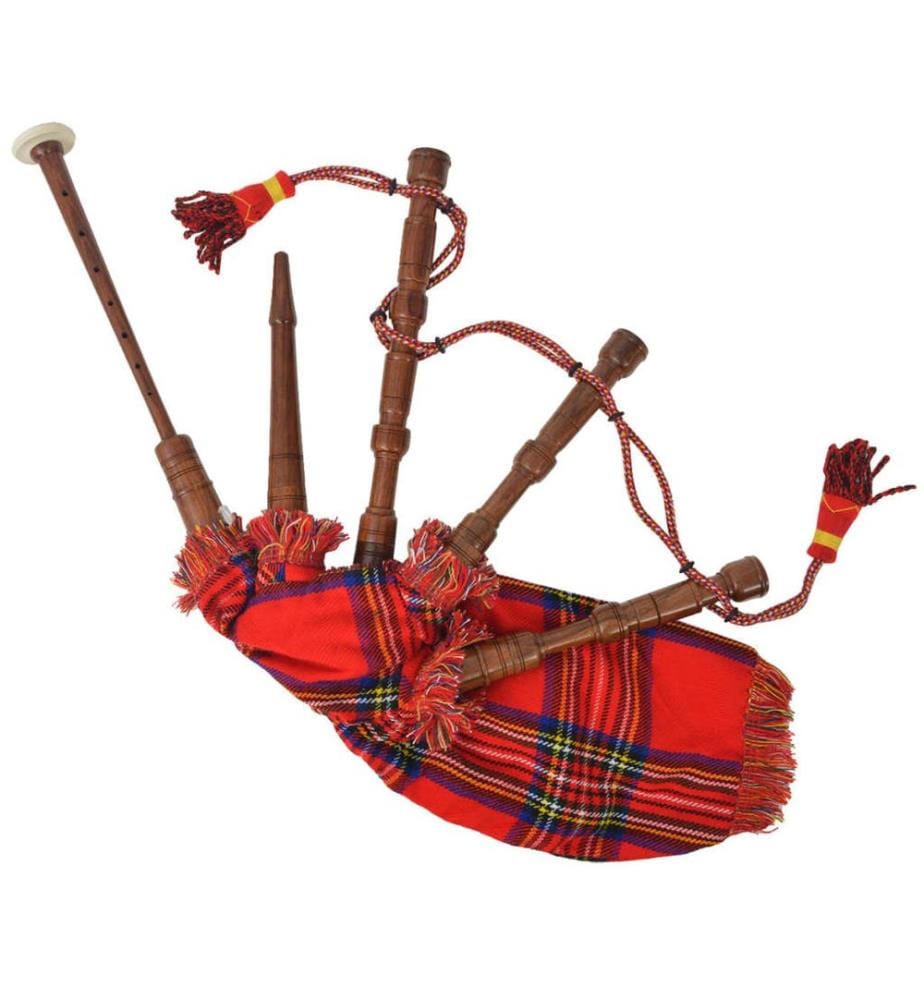 Cornemuse écossaise Great Highland d'enfants tartan rouge