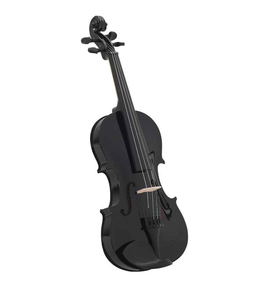 Ensemble de violon avec archet et mentonnière Noir 4/4
