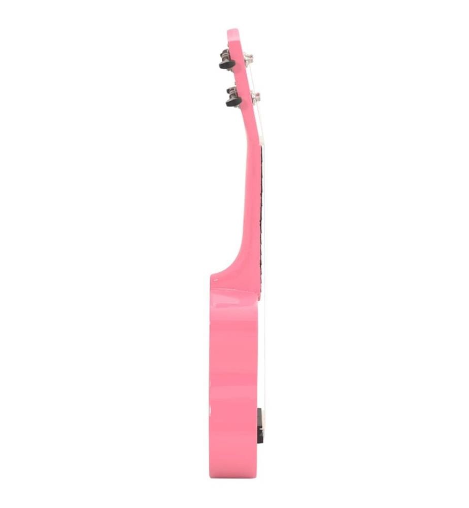 Sopran-Ukulele-Set mit Tasche für Kinder Rosa 21"