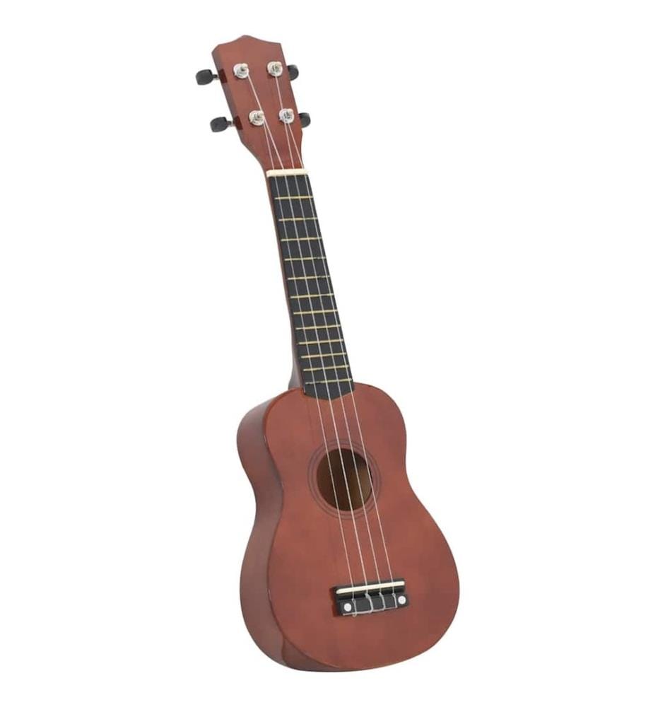 Sopran Ukulele Set für Kinder mit Tasche Dunkles Holz 23"
