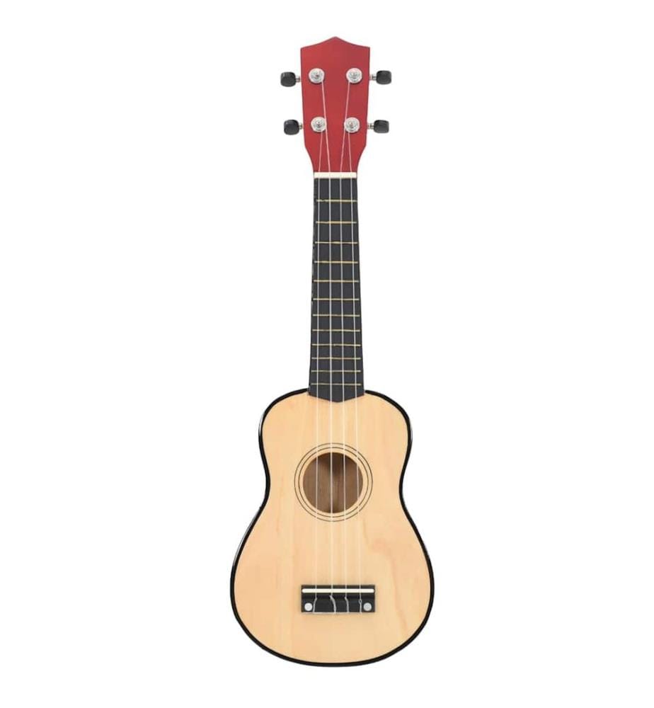 Sopran Ukulele Set für Kinder mit Tasche Helles Holz 23"