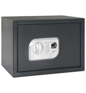Digitaler Safe mit Schloss Dunkelgrau 35 x 25 x 25 cm Stahl