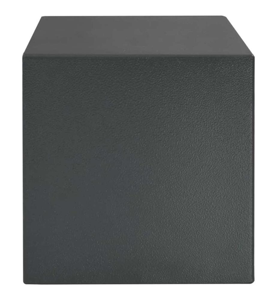 Digitaler Safe mit Schloss Dunkelgrau 35 x 25 x 25 cm Stahl