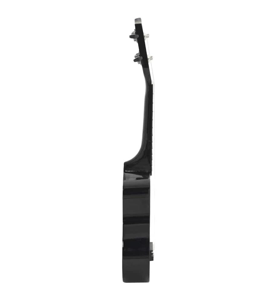 Sopran-Ukulele-Set mit Tasche für Kinder Schwarz 23"
