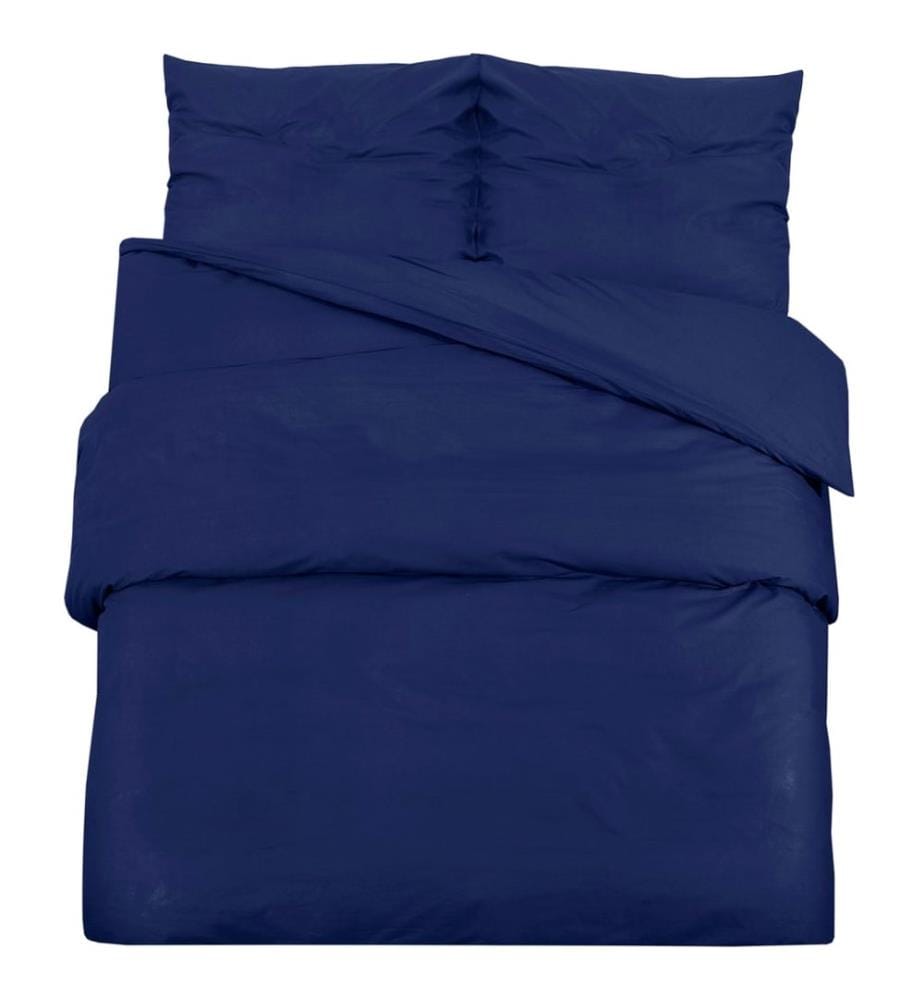 Ensemble de housse de couette Bleu marine 240x220 cm Microfibre