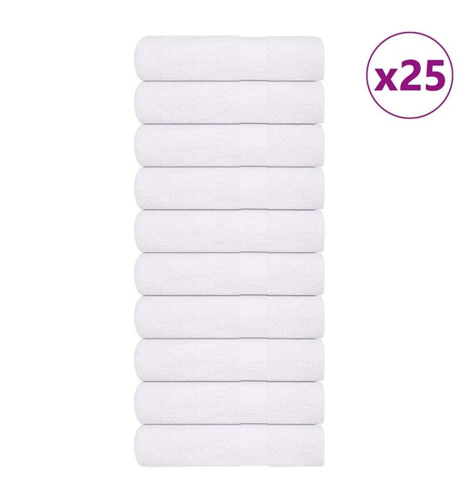 Serviettes de bain FROGN 25 pcs blanc 100x150 cm 360 g/m²