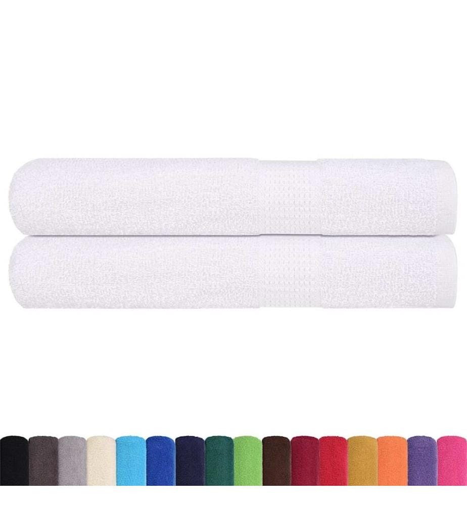 Serviettes FROGN 2 pcs blanc 100x200 cm 360 g/m²