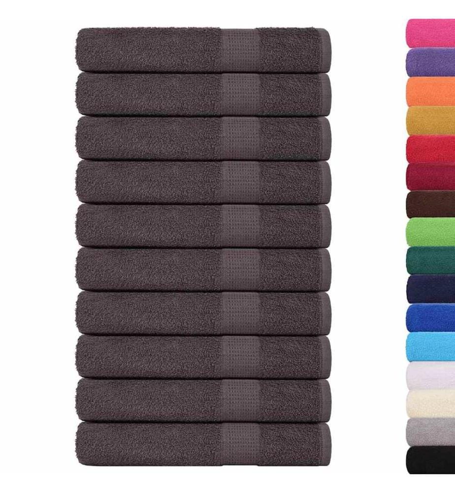 Serviettes de sauna FROGN 25 pcs anthracite 80x200 cm 360 g/m²