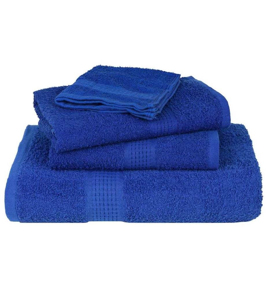 Serviettes de sauna FROGN 4 pcs bleu 80x200 cm 360 g/m²