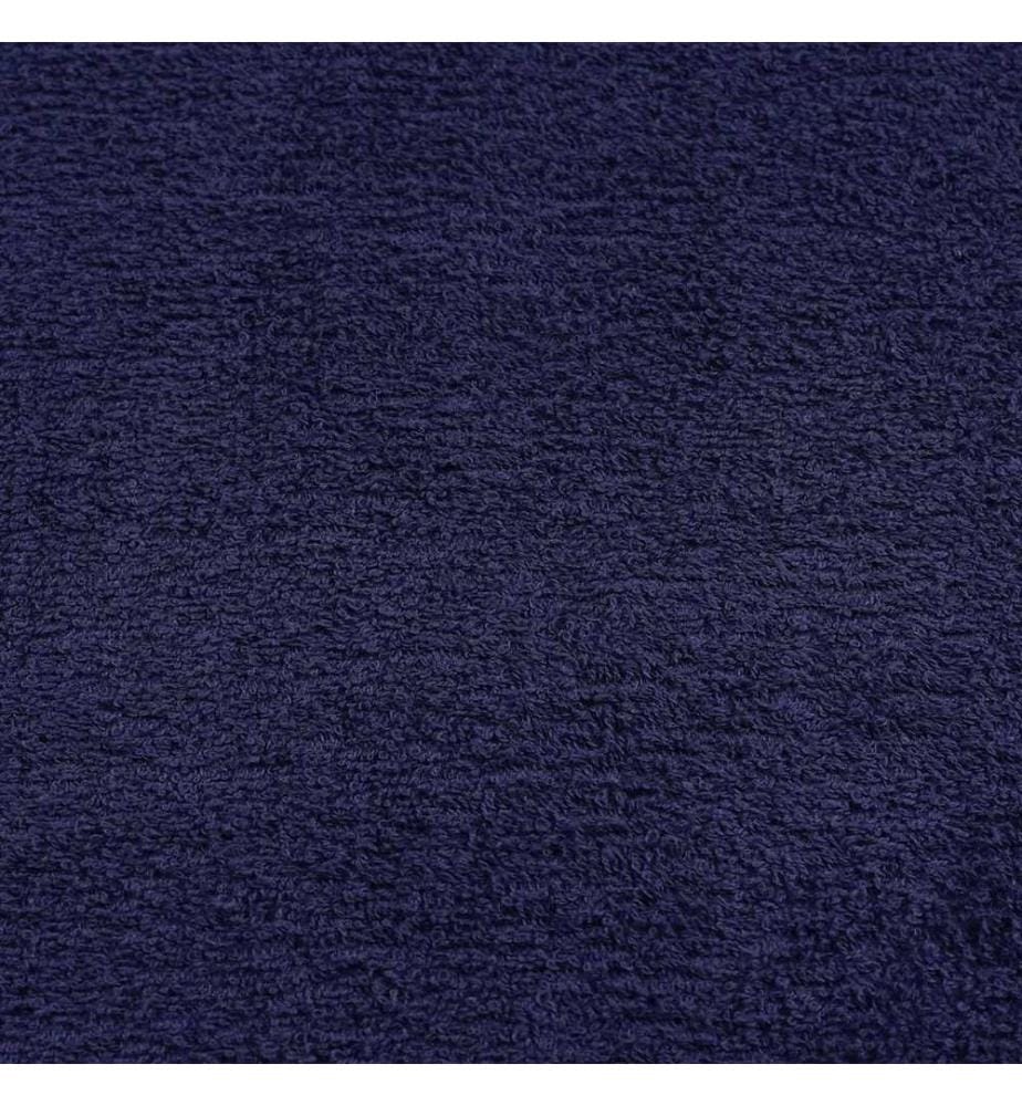Serviettes de sauna FROGN 10 pcs bleu marine 80x200 cm 360 g/m²