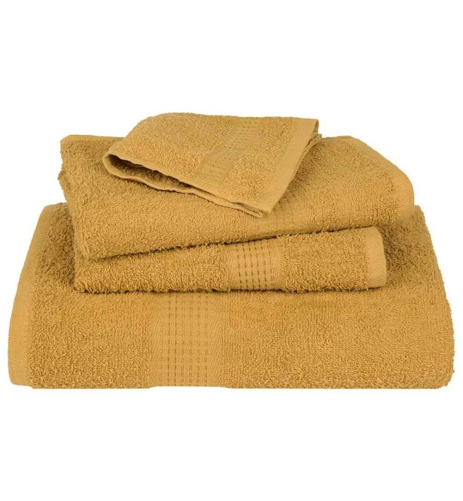 Serviettes de sauna FROGN 4 pcs doré 80x200 cm 360 g/m²
