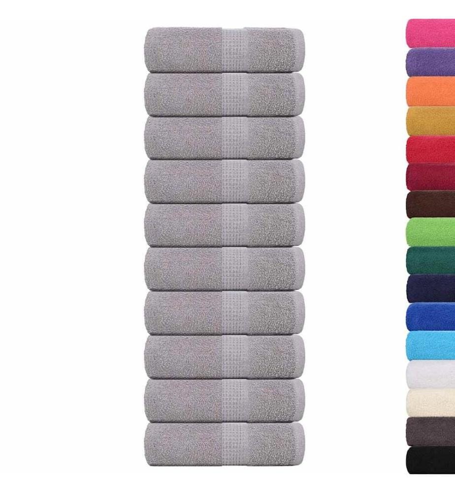 Waschtücher FROGN 10 Stk. Grau 30x30 cm 360 g/m²