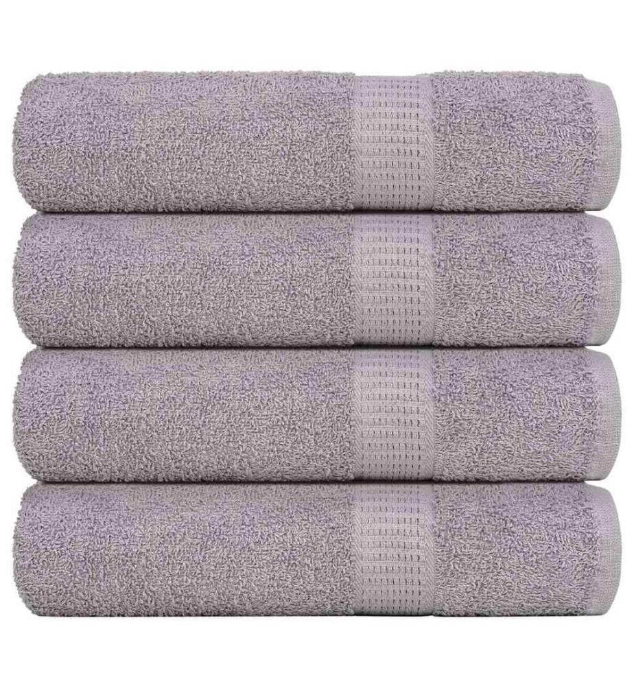 Serviettes de douche FROGN 4 pcs gris 70x140 cm 360 g/m²