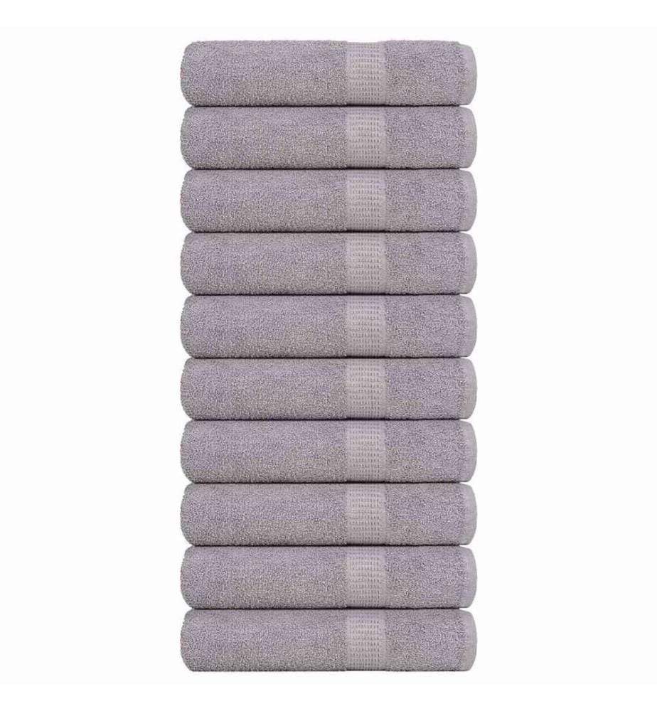 Serviettes de bain FROGN 10 pcs gris 100x150 cm 360 g/m²