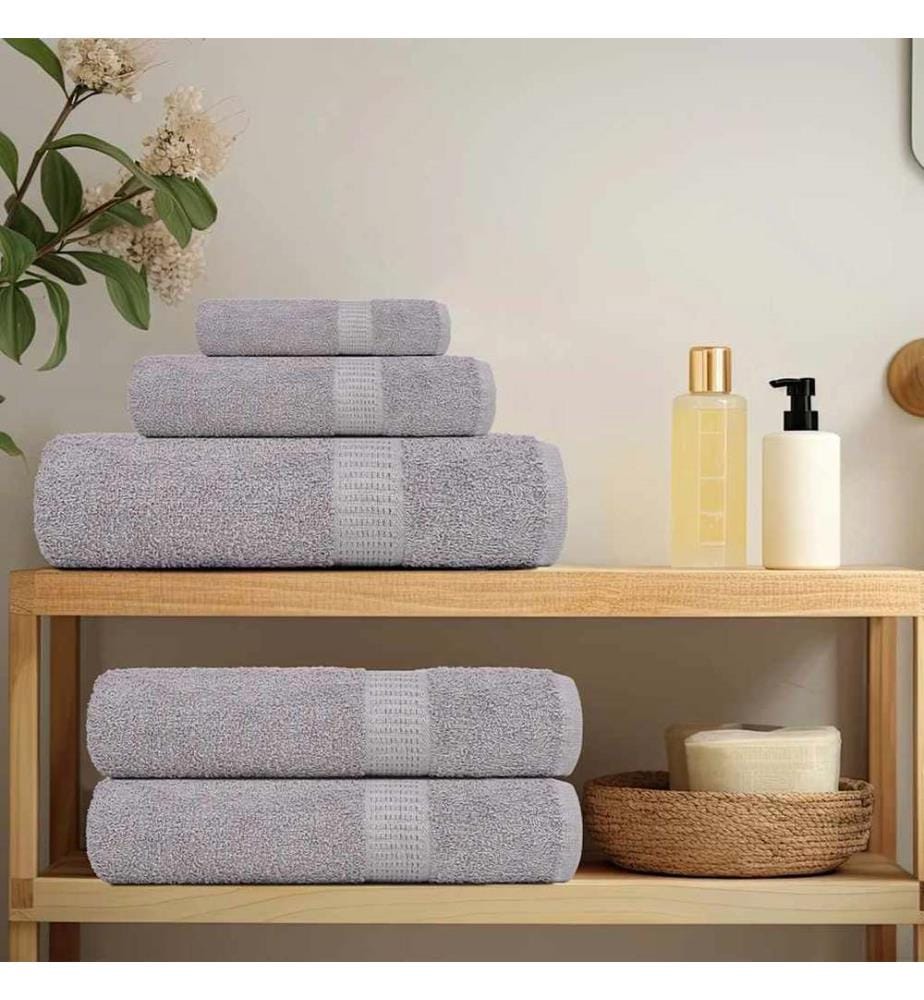 Serviettes FROGN 4 pcs gris 100x200 cm 360 g/m²