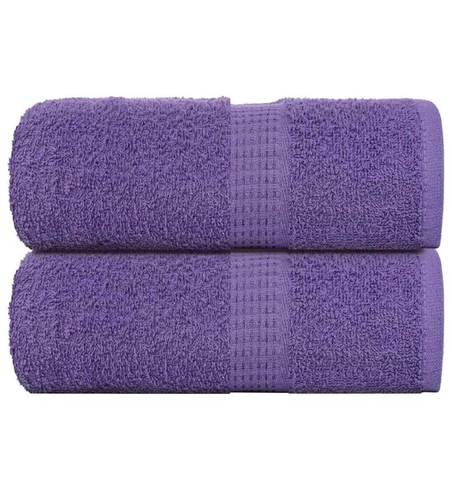 Serviettes d'invité FROGN 2 pcs violet 30x50 cm 360 g/m²