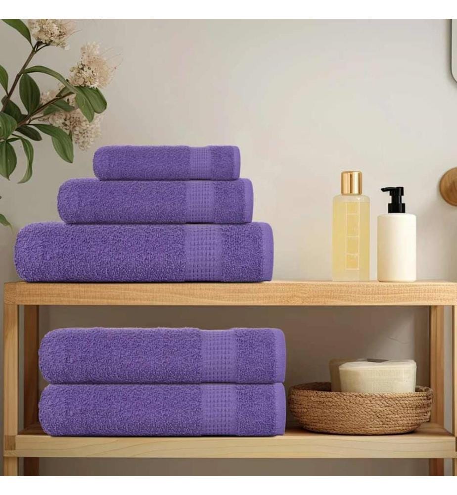 Serviettes de bain FROGN 4 pcs violet 100x150 cm 360 g/m²