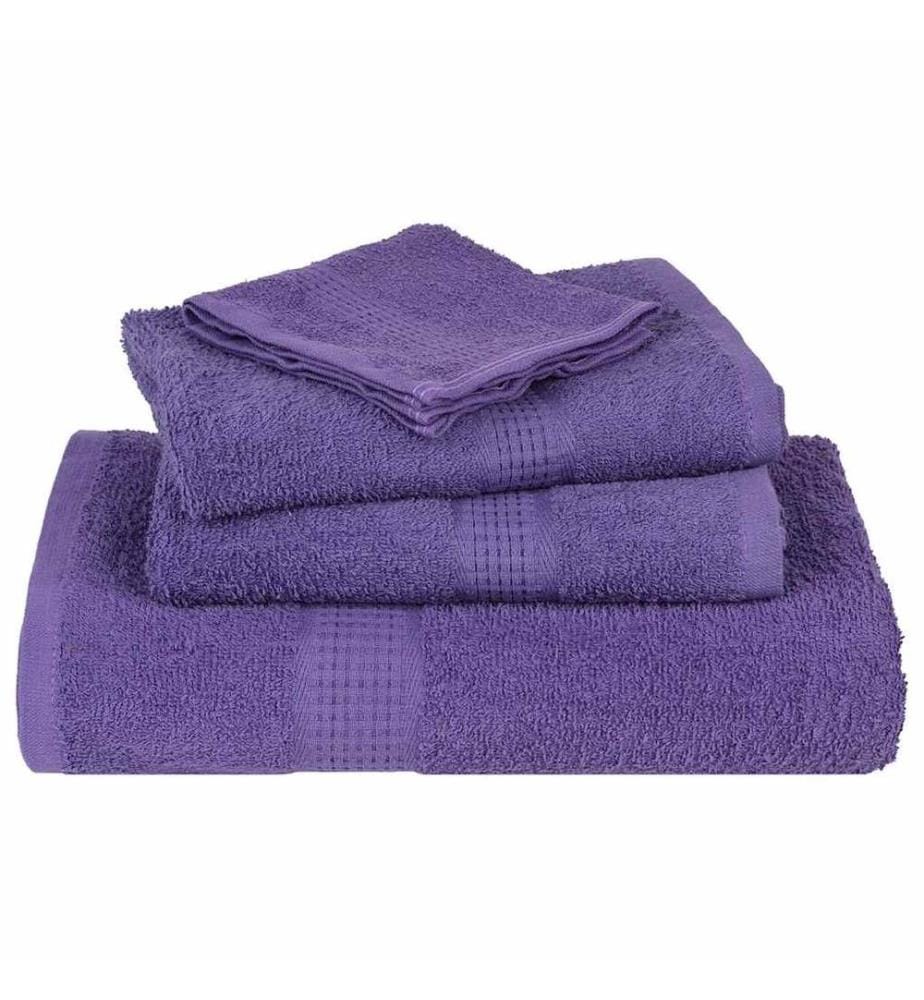 Serviettes de bain FROGN 4 pcs violet 100x150 cm 360 g/m²