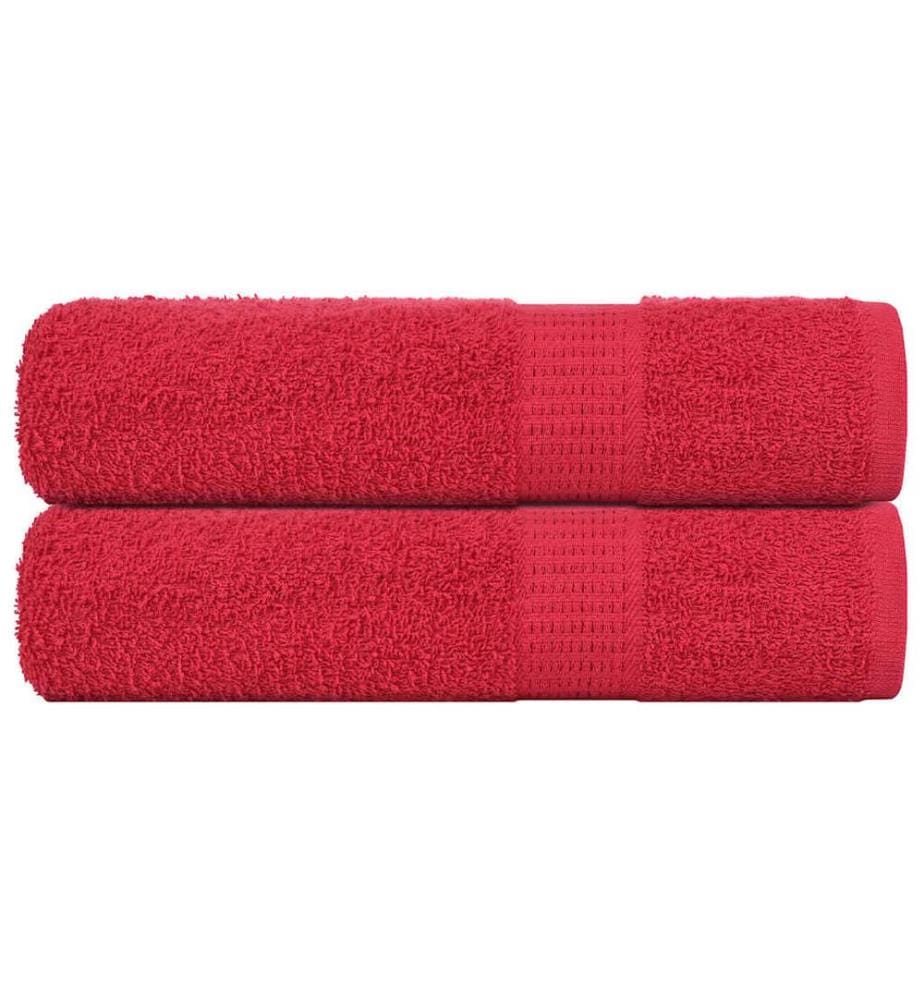 Serviettes de douche FROGN 2 pcs rouge 70x140 cm 360 g/m²