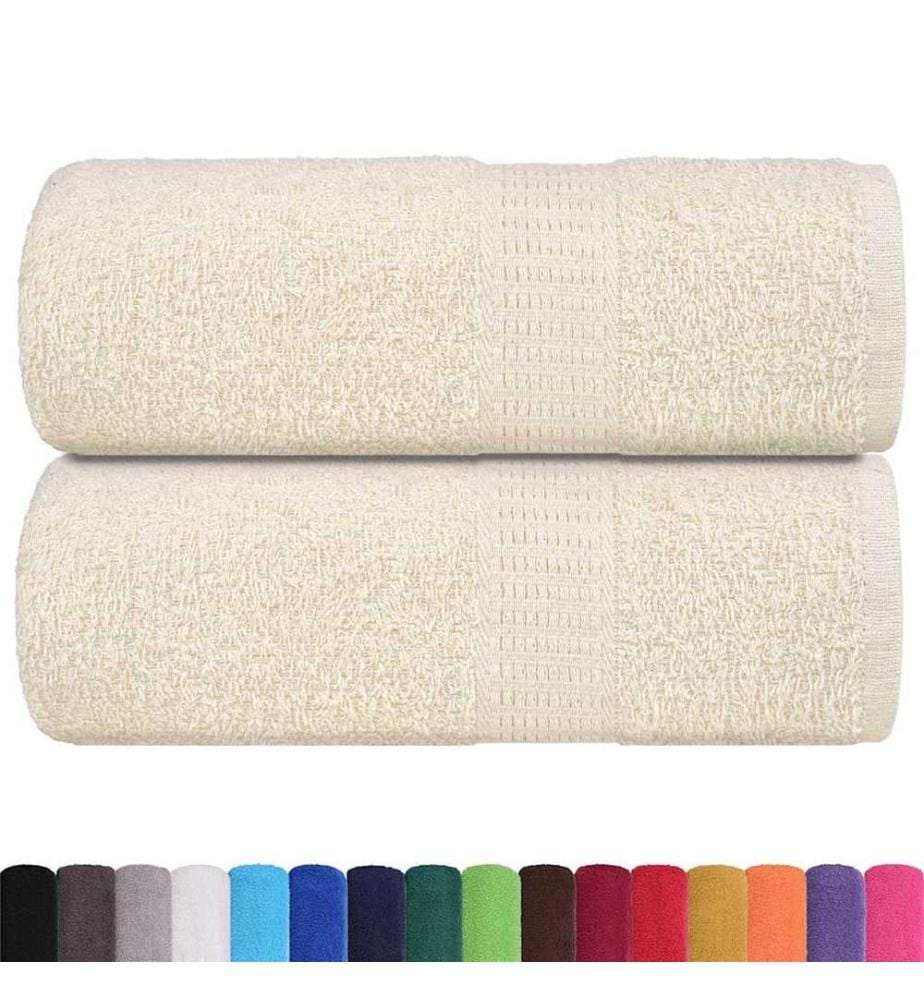 Waschtücher FROGN 2 Stk. Creme 30x30 cm 360 g/m²