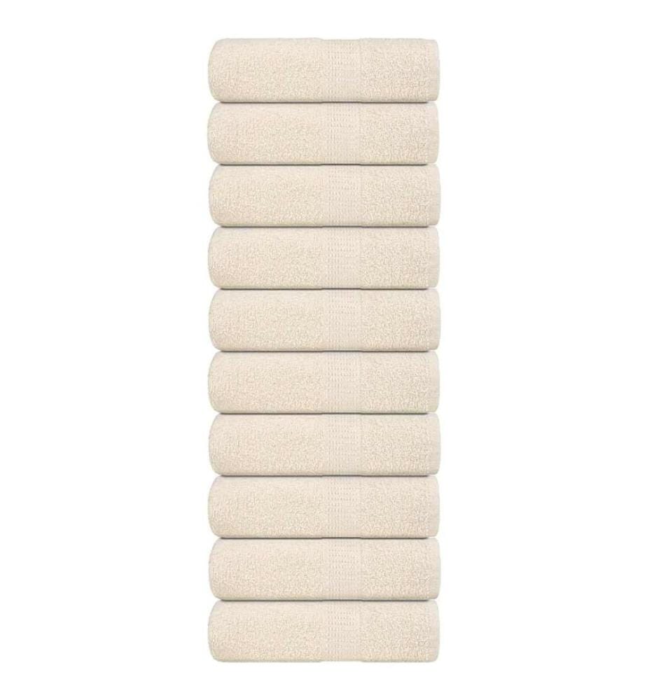 Waschtücher FROGN 10 Stk. Creme 30x30 cm 360 g/m²