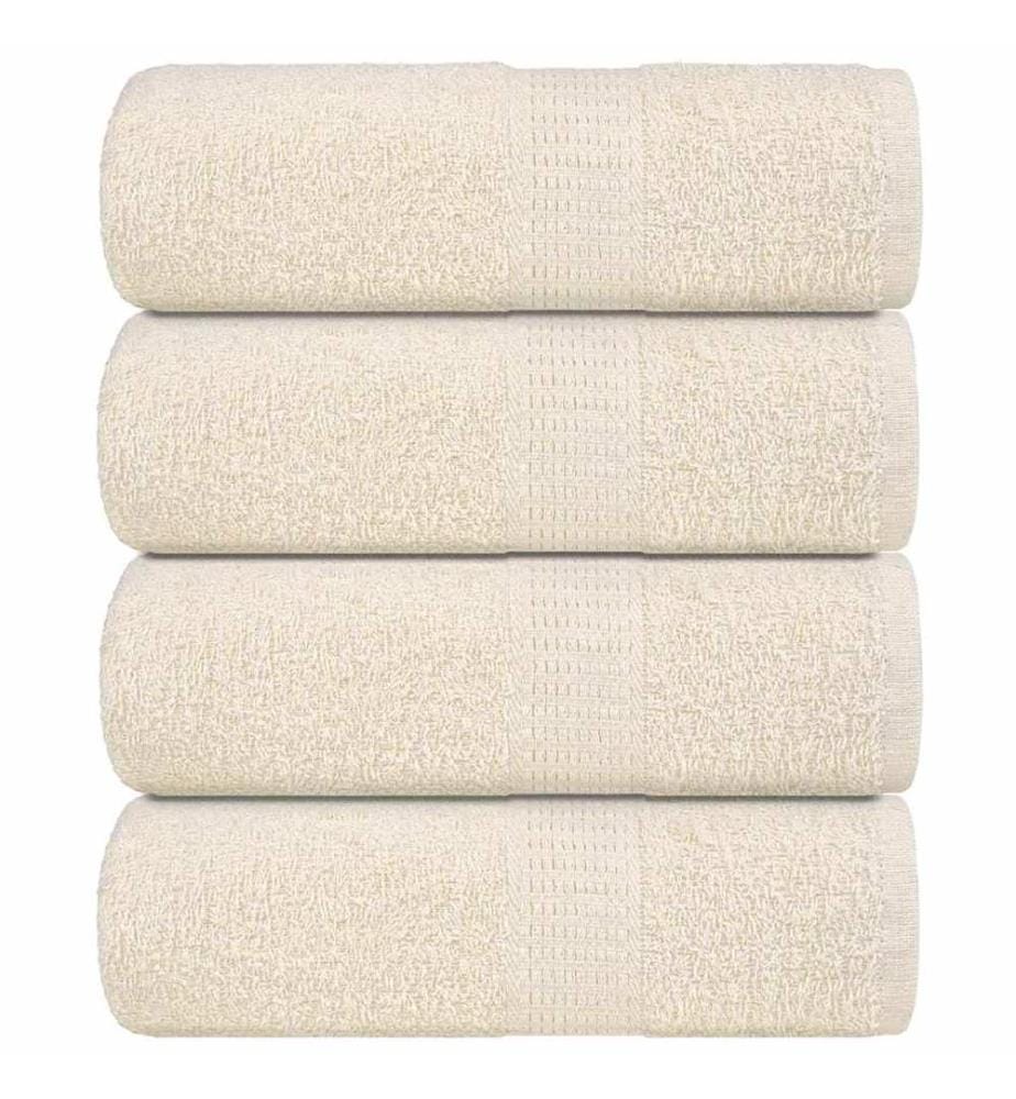 Serviettes d'invité FROGN 4 pcs crème 30x50 cm 360 g/m²