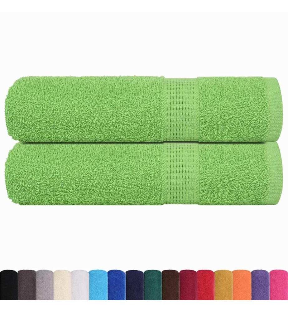 Handtücher FROGN 2 Stk. Apfelgrün 50x100 cm 360 g/m²