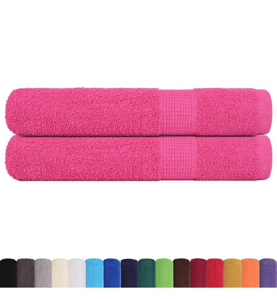 Serviettes FROGN 2 pcs rose 100x200 cm 360 g/m²