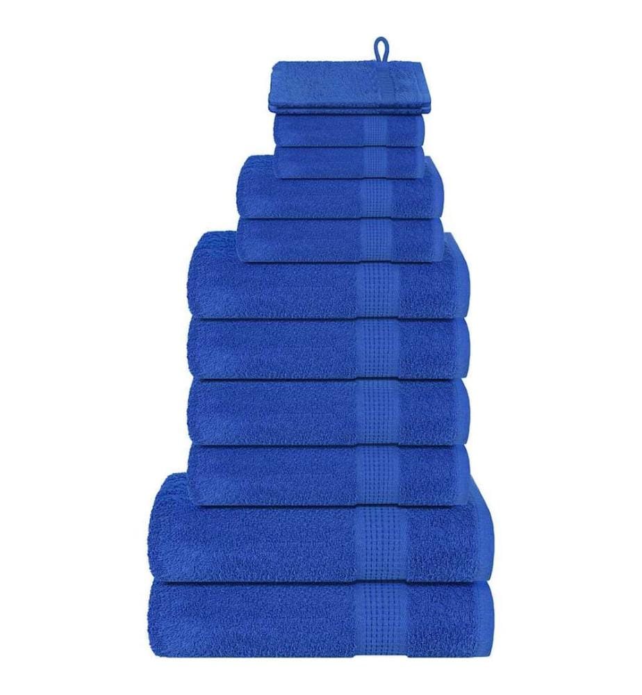 Ensemble de serviettes FROGN 12 pcs bleu 360 g/m²