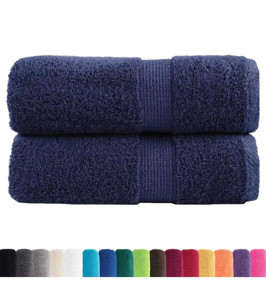 Premium-Waschtücher SOLUND 2 Stk. Marineblau 30x30 cm 600 g/m²