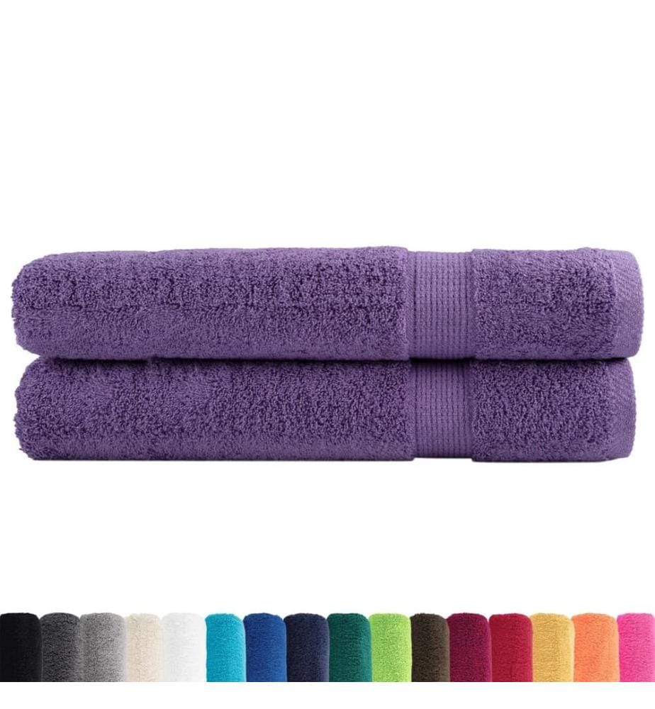 Serviettes de qualité supérieure SOLUND 2 pcs violet 600 g/m²