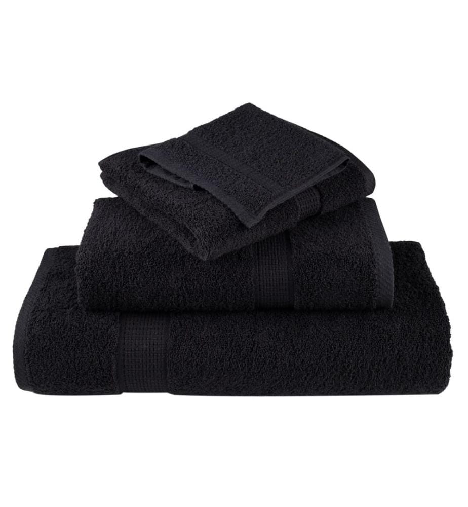 Serviettes de qualité supérieure SOLUND 10 pcs noir 600 g/m²