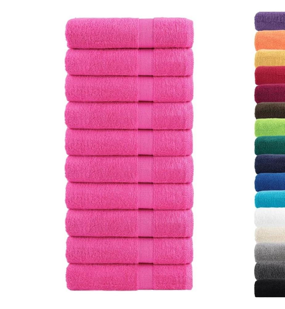 Essuie-mains de qualité supérieure SOLUND 10 pcs rose 600 g/m²