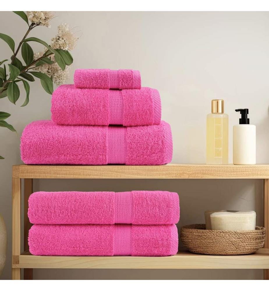 Serviettes de qualité supérieure SOLUND 4 pcs rose 600 g/m²