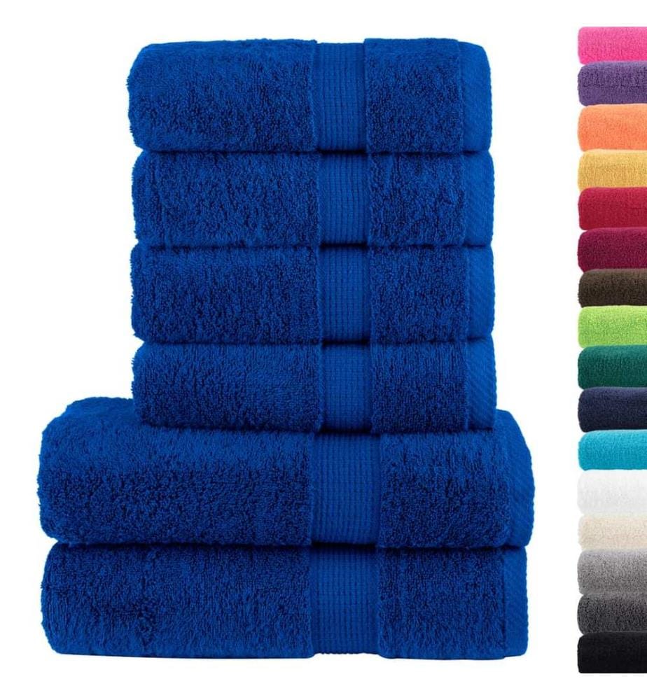 Ensemble de serviettes de qualité supérieure SOLUND 6 pcs bleu