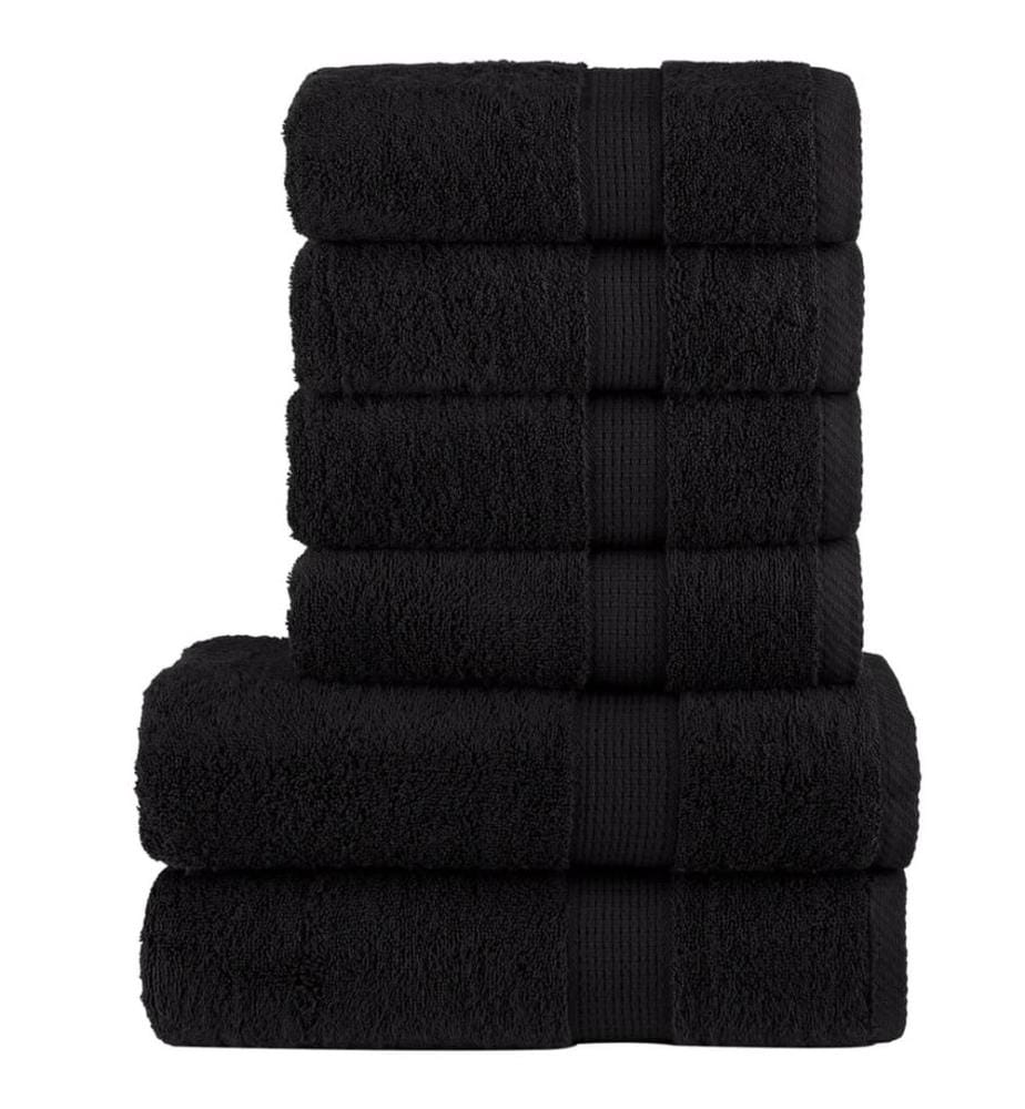 Ensemble de serviettes de qualité supérieure SOLUND 6 pcs noir