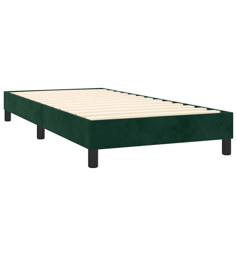 Boxspringbettgestell Dunkelgrün 80x200 cm Samt