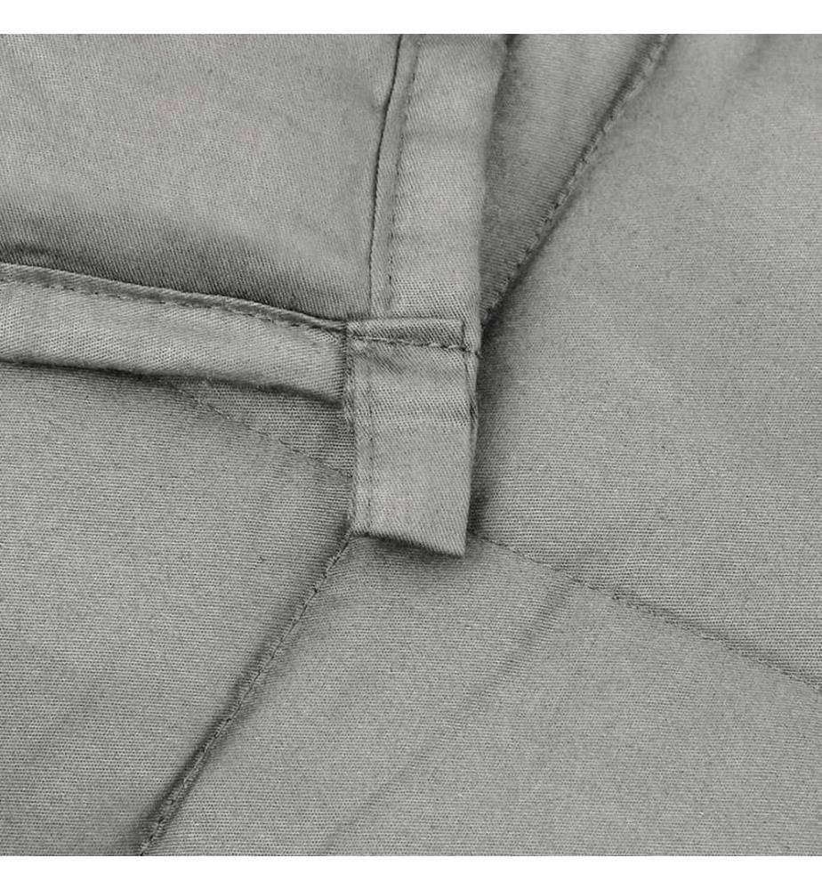 Gewichtsdecke Grau 152x203 cm 7 kg Stoff
