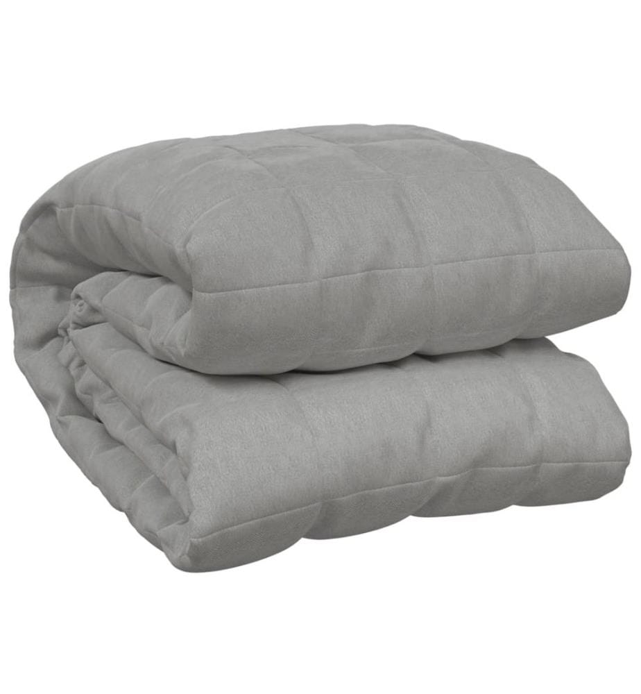 Gewichtsdecke Grau 220x240 cm 11 kg Stoff