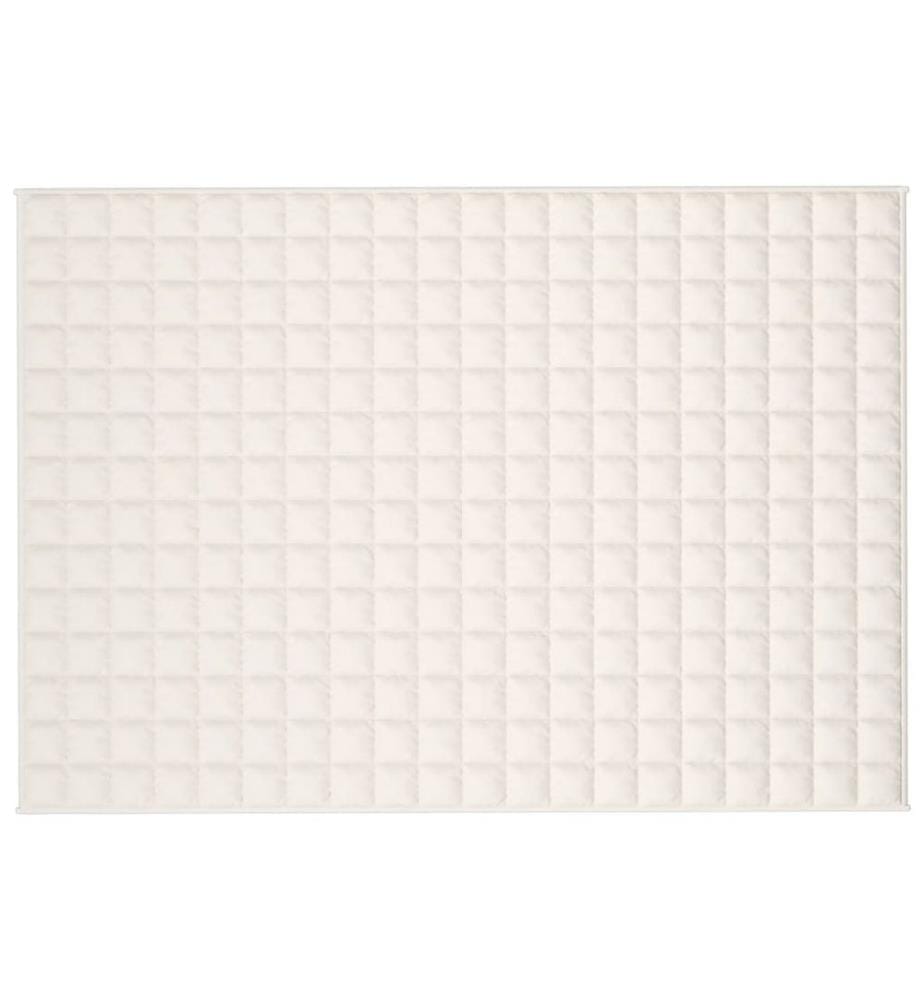 Gewichtsdecke Hellcreme 140x200 cm 6 kg Stoff