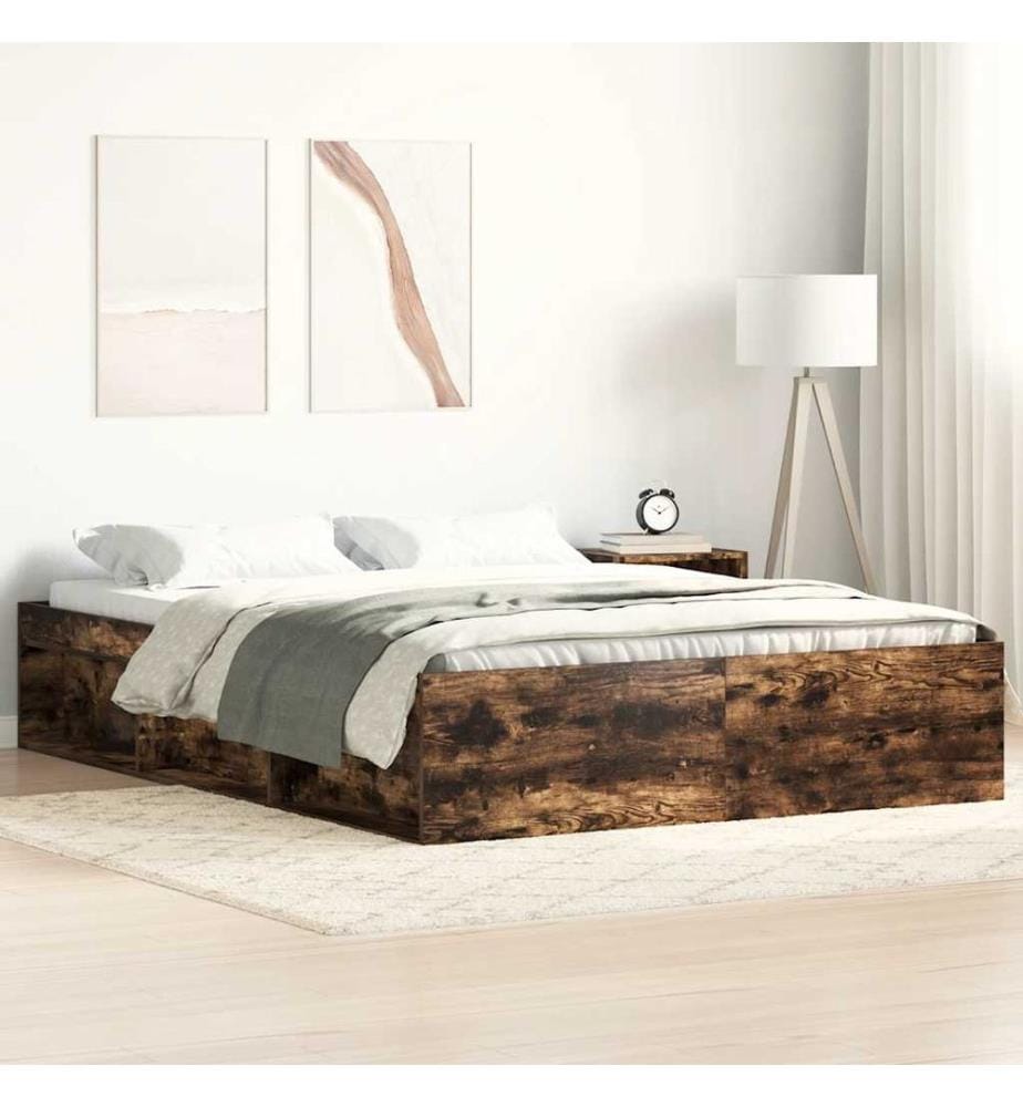 Bettgestell Räuchereiche 120x200 cm