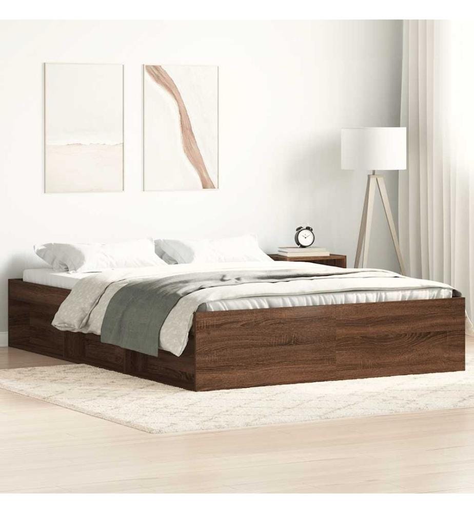 Bettgestell Braun Eichen-Optik 120x200 cm