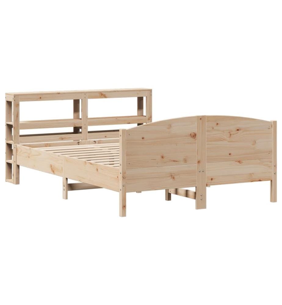 Cadre de lit sans matelas 120x200 cm bois de pin massif