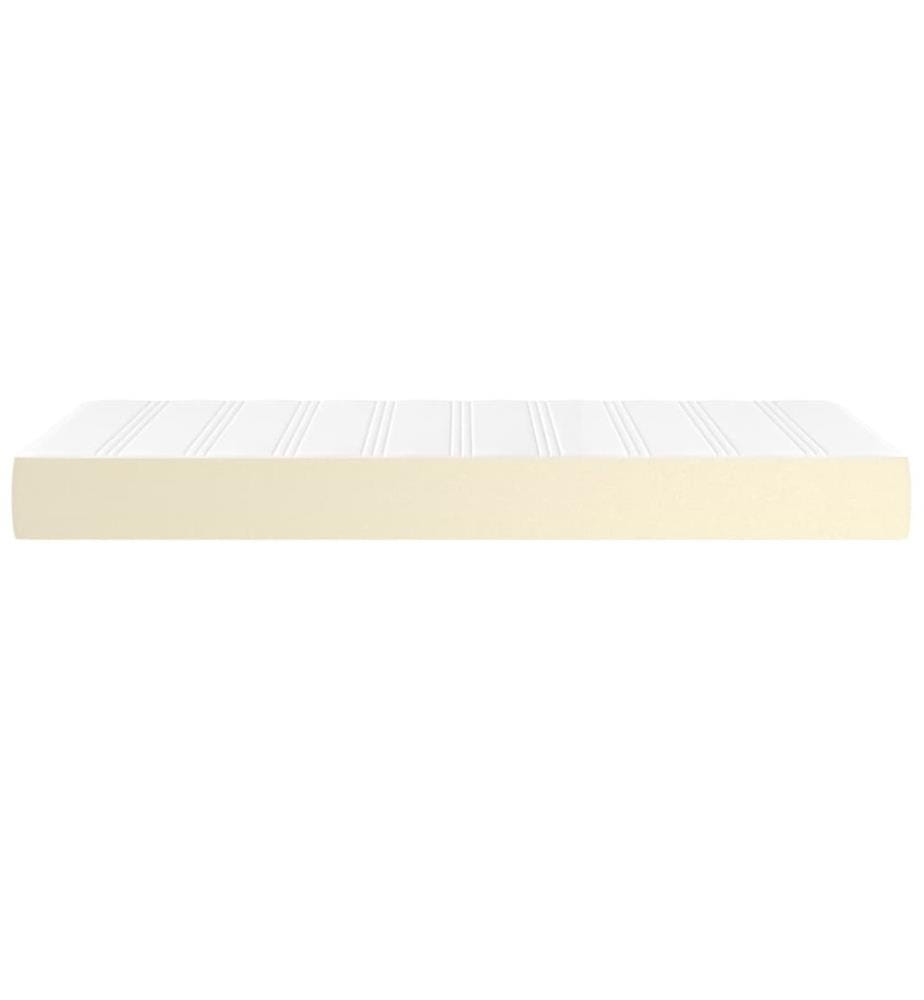 Matelas de lit à ressorts ensachés fermeté moyenne Crème 100x200x20 cm