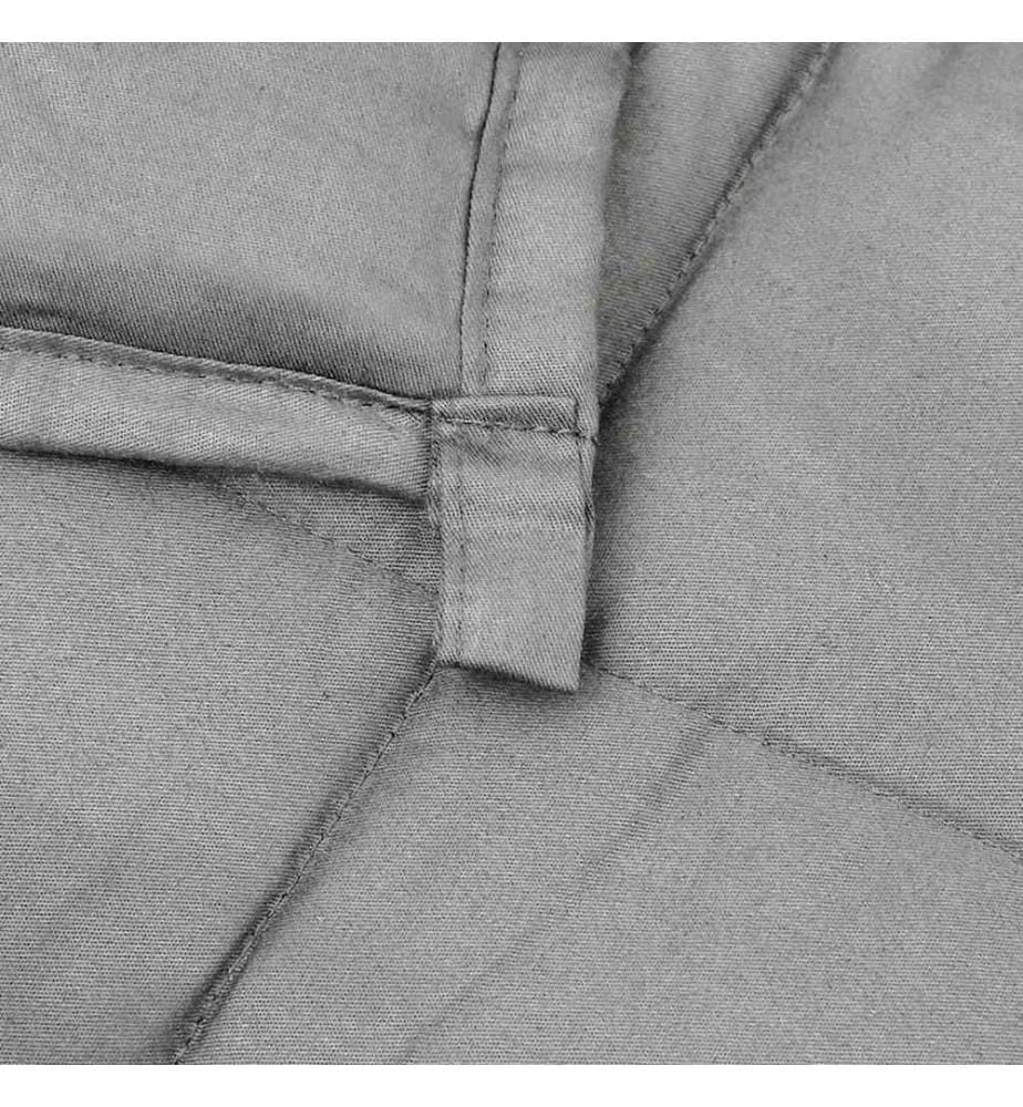 Gewichtsdecke Grau 120x180 cm 5 kg Stoff
